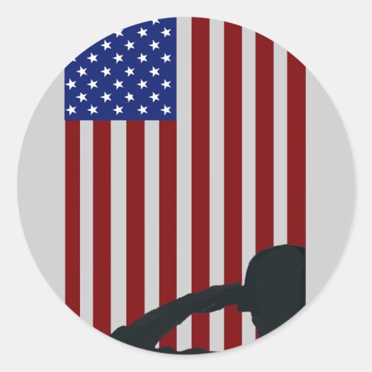 オールドグローリーサリュート ラウンドシール (正面)