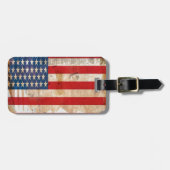 オールドグローリースターストライプズ動揺してアメリカ国旗 ラゲッジタグ (正面横)