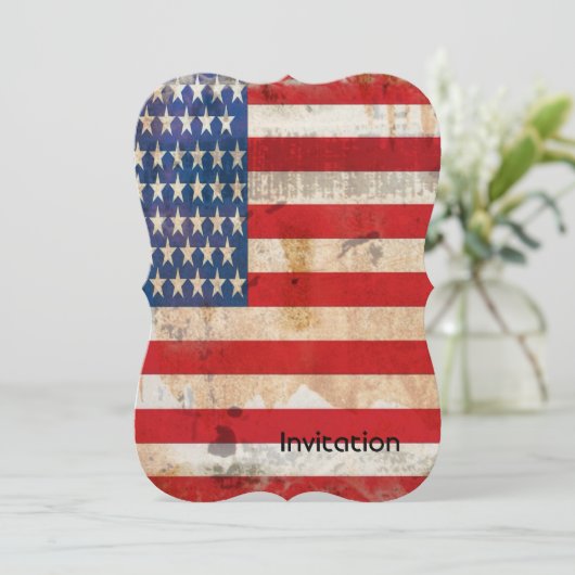 オールドグローリースターストライプズ動揺してアメリカ国旗 招待状 (スタンド正面)
