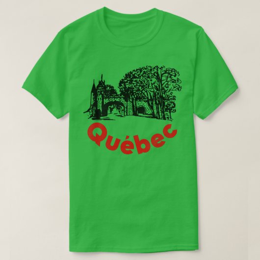オールドケベックシティ Tシャツ (デザイン正面)