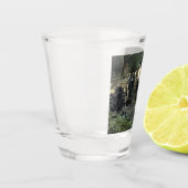 オールドケンタッキー州のムーンシャインヴィンテージ ショットグラス (左)