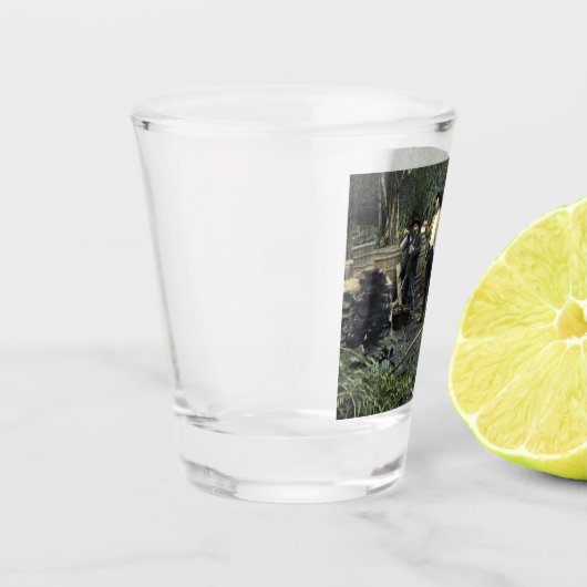 オールドケンタッキー州のムーンシャインヴィンテージ ショットグラス (左)