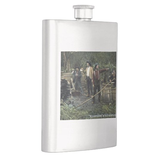 オールドケンタッキー州のムーンシャインヴィンテージ フラスク (右)