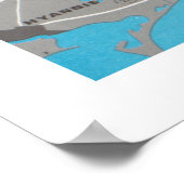 オールドケープコッド国定海岸地図(1968) ポスター (角)