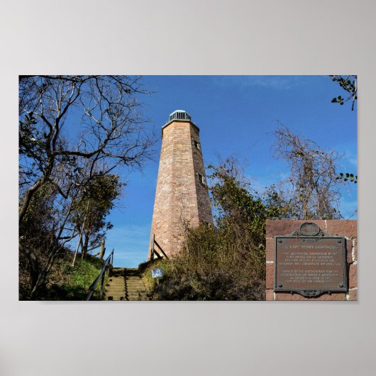 オールドケープヘンリーライトハウス ポスター (正面)