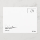 オールドケープヘンリーライトハウス ポストカード (裏面)