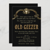オールドゲーザー誕生日パーティー 招待状 (正面/裏面)