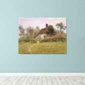 オールドコテージアットピナー キャンバスプリント (インサイチュ (ウッドフロア))