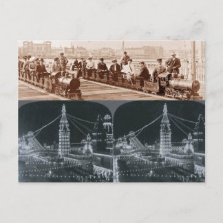 オールドコニーアイランドトレインルナパークイメージハガキ ポストカード