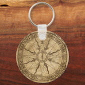 オールドコンパスバラ キーホルダー (正面)