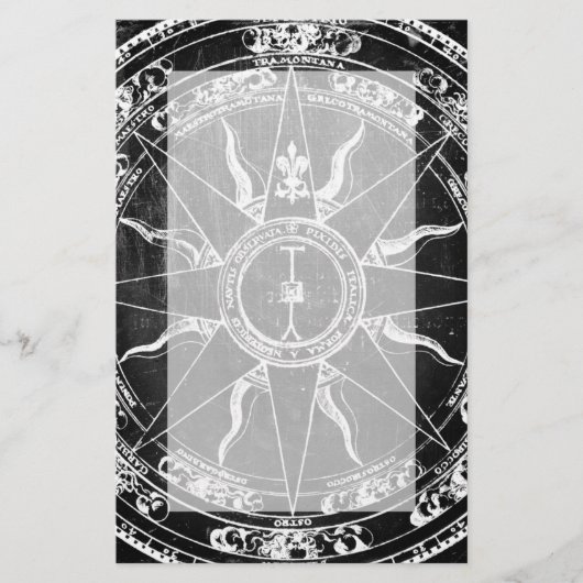 オールドコンパスバラ 便箋 (正面)