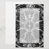 オールドコンパスバラ 便箋 (正面/裏面)