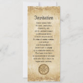 オールドコンパスバラ 招待状 (裏面)