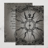 オールドコンパスバラ 招待状 (正面/裏面)