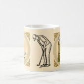 オールドゴルフクラブマグ コーヒーマグカップ (中央)