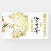 オールドゴールデンツリーオンホワイトファミリー懇親会カスタム 横断幕 (横)