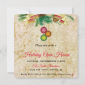 オールドゴールドの背景, クリスマスの魔法 ホリデーカード (正面)