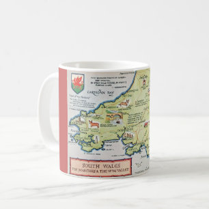 オールドサウスウェールズの地図 コーヒーマグカップ