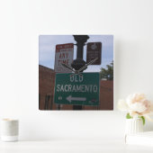 オールドサクラメント時計 スクエア壁時計 (ホーム)