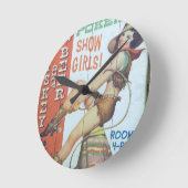 オールドサロン徴候 ラウンド壁時計 (傾斜)