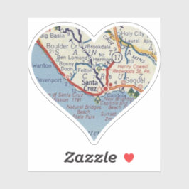 オールドサンタクルーズの地図 シール