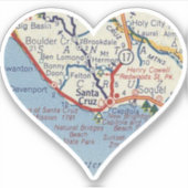 オールドサンタクルーズの地図 シール (正面)