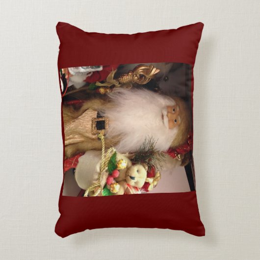 「オールドサンタ日」枕 アクセントクッション (正面(垂直))