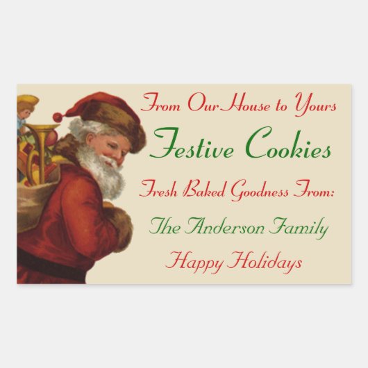 オールドサンファッションドタホリデーフード スクエアシール (正面)