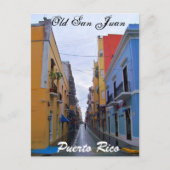 オールドサンファンプエルトリコハガキカラフルハウス ポストカード (正面)