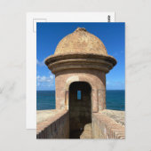 オールドサンファンプエルトリコヒストリックフォートトラベル ポストカード (正面/裏面)