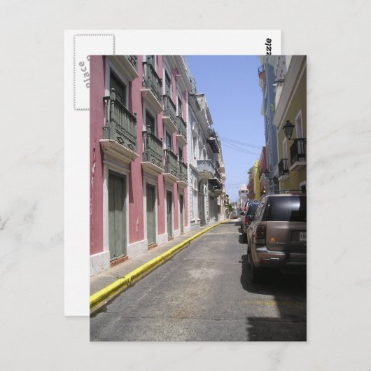 オールドサンファンプエルトリコ ポストカード (正面/裏面)