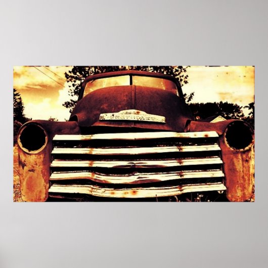 オールドシェヴィー農業トラック ポスター (正面)