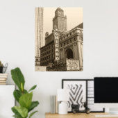 オールドシカゴフォトアートプリント ポスター (ホームオフィス)