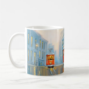 オールドシティトラム油彩画 コーヒーマグカップ