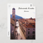 オールドシティドゥブロヴニク – ストラドゥン ポストカード (正面/裏面)