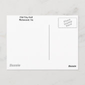 オールドシティホール、リッチモンド、VA春 ポストカード (裏面)