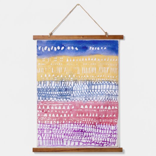 オールドシティ（1928年）by Paul Klee 吊り下げ型タペストリー (正面)