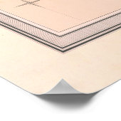 オールドシドニーオーストラリアの地図（1890年） ポスター (角)