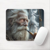 オールドシーマン喫煙アパイプ マウスパッド (マウス)