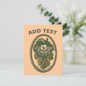 オールドジンジャーワインラベル編集文字 招待状 (スタンド正面)