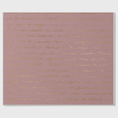 オールドスクリプト金ゴールドムーヴ薄紫赤面ピンクパ王室のリ ラッピングペーパー (フラット)