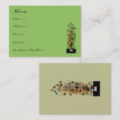 オールドスクールとブームボックス – グ動揺してルンギーフォント 名刺 (正面/裏面)