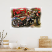 オールドスクールアートプリント ポスター (キッチン)