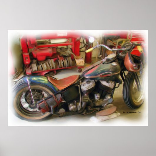 オールドスクールアートプリント ポスター (正面)