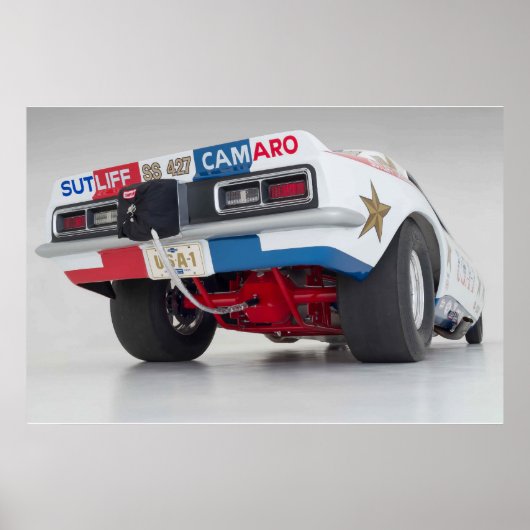 オールドスクールカマロプリント ポスター (正面)