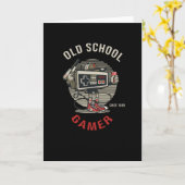 オールドスクールゲーマー カード (黄色い花)