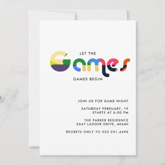 オールドスクールゲームナイト |ボードゲーム (正面)