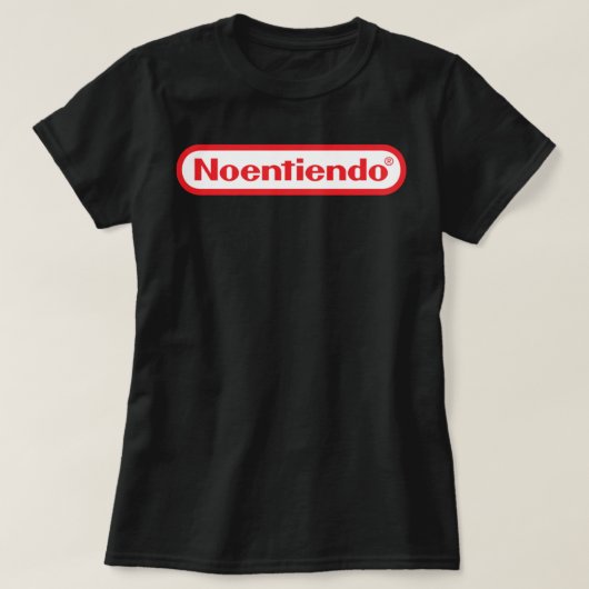 オールドスクールゲームNo EntiendoミームNoentiendoクラス Tシャツ (デザイン正面)