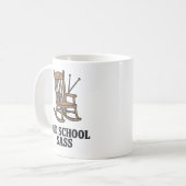 オールドスクールサス | お茶目な祖父母のユーモア コーヒーマグカップ (正面左)