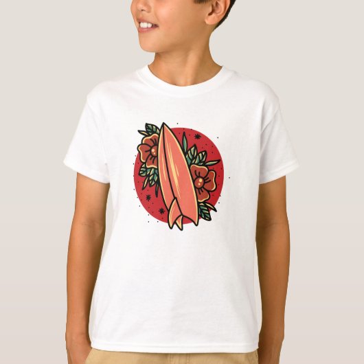 オールドスクールサーフィン Tシャツ (正面)